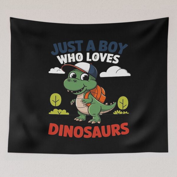 Item preview, Just A Boy Who Loves Dinosaurs Boys Dinosaurs  designed and sold by MarkLeedsArt.
