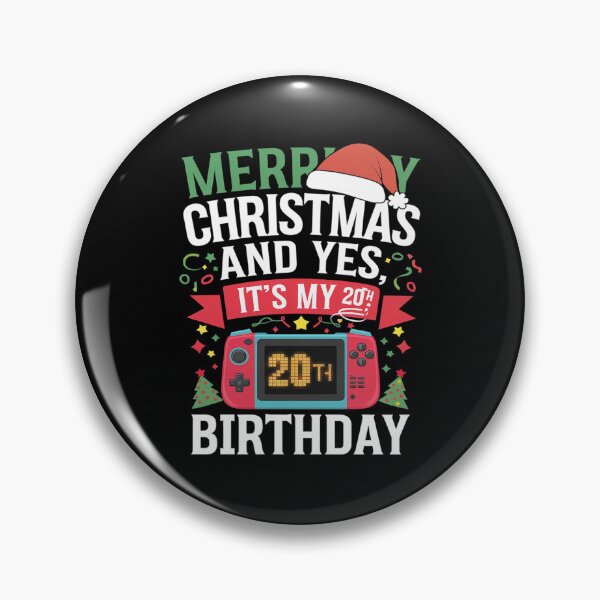 Item preview, Video Game Lover Merry Christmas Yes It's My 20th Birthday  designed and sold by MarryIsMonth.