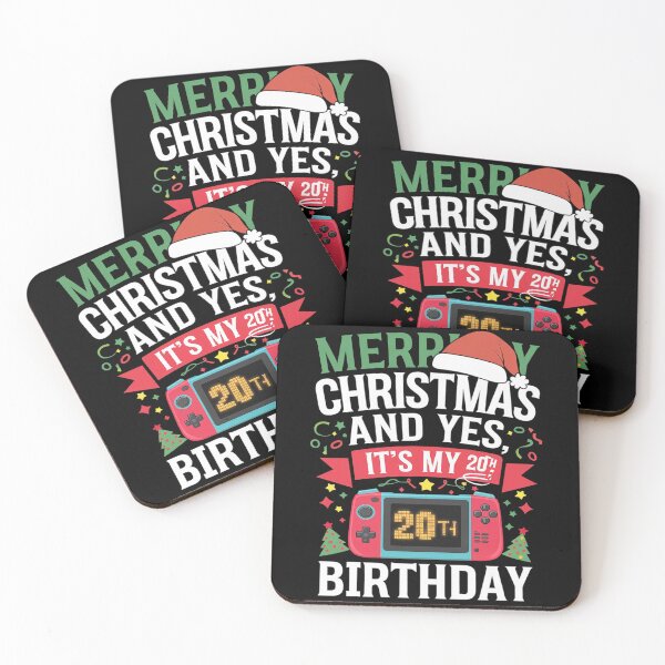 Item preview, Video Game Lover Merry Christmas Yes It's My 20th Birthday  designed and sold by MarryIsMonth.