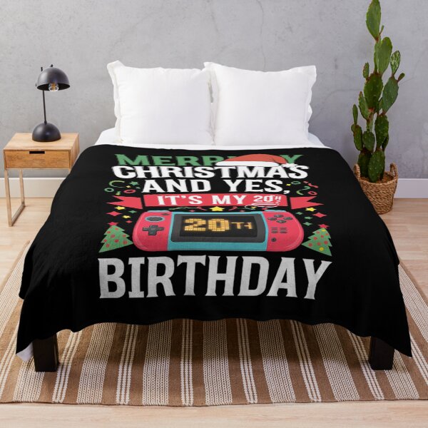Item preview, Video Game Lover Merry Christmas Yes It's My 20th Birthday  designed and sold by MarryIsMonth.