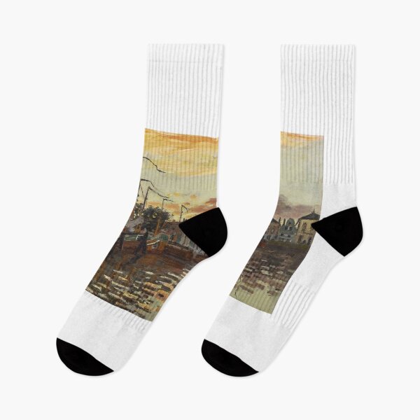 Item preview, The Port of Zaandam (1871) – Claude Monet designed and sold by Art Outlaws.