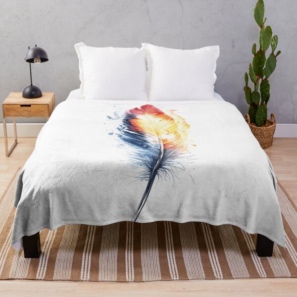 Item preview, Feather with colorful paint splashes designed and sold by anytka.