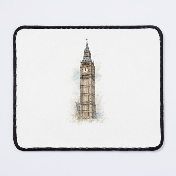 Item preview, London watercolor sketch: Big Ben, Elizabeth Tower designed and sold by LongIslandDesgn.