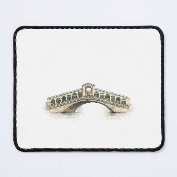 Item preview, Venice watercolor sketch: Rialto Bridge over the canal designed and sold by LongIslandDesgn.