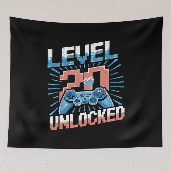 Item preview, Video Games Lover Level 20 Unlocked Gamer 20th Birthday  designed and sold by MarryIsMonth.