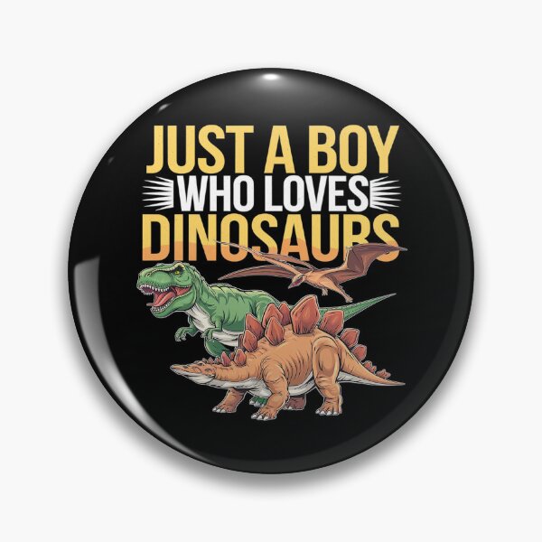 Item preview, Just a Boy Who Loves Dinosaurs Schoolboys  designed and sold by DigitaldeligArt.