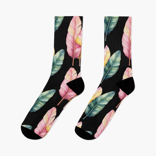 Item preview, Exotic elegance, three banana leaves in pastel colors designed and sold by LiskoDesign.