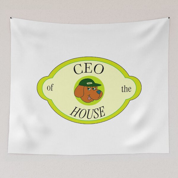Item preview, Ceo of the House, dog print, digital art designed and sold by Gelyane.