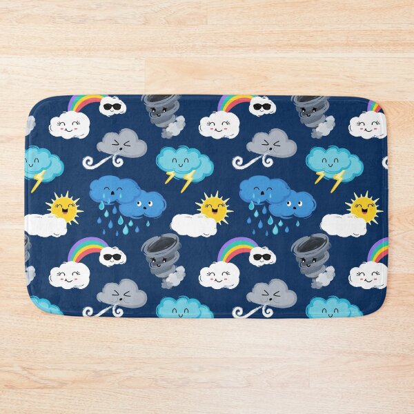 Item preview, Stormy Rainbows Weather Dark Blue designed and sold by SamAnnDesigns.