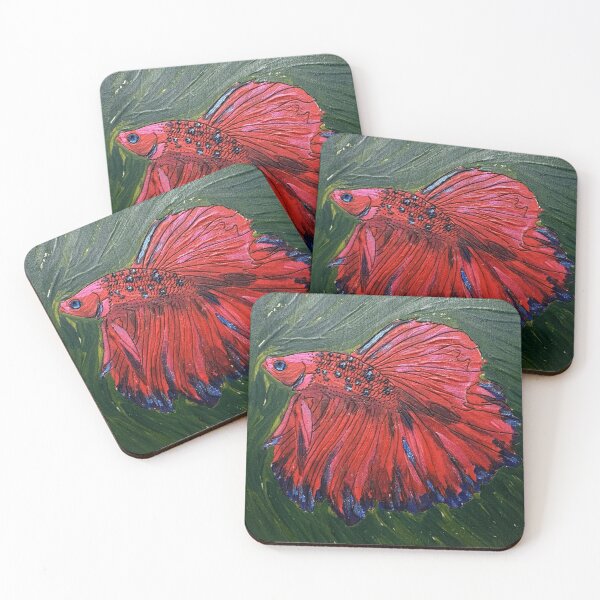 Item preview, Red Blue Betta designed and sold by DestructoKitty.