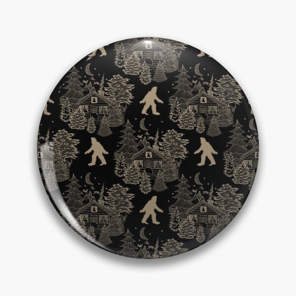 Item preview, Bigfoot Sighting (Or Is That a Sasquatch) Khaki on Black designed and sold by IrishVikingDesigns.