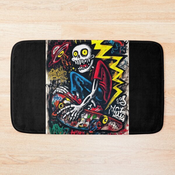 Item preview, GraffitX skateboard Chaos Oracle – Abstract Street Surreal Portrait Art designed and sold by Blackcanvas444.