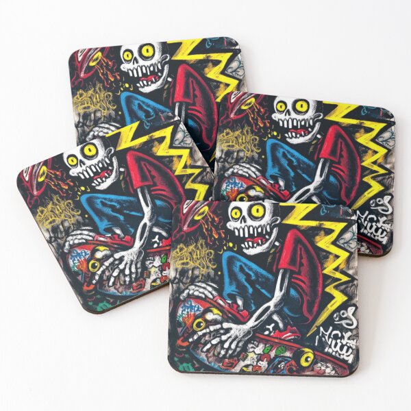 Item preview, GraffitX skateboard Chaos Oracle – Abstract Street Surreal Portrait Art designed and sold by Blackcanvas444.