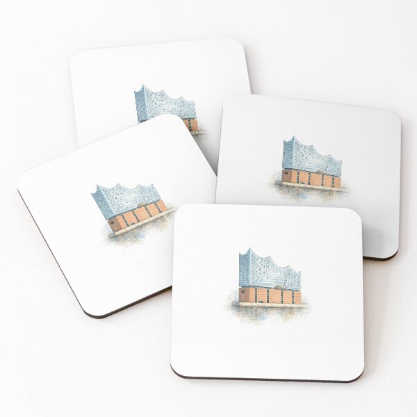 Item preview, Hamburg watercolor sketch: Elbphilharmonie, harbor, landmark designed and sold by LongIslandDesgn.
