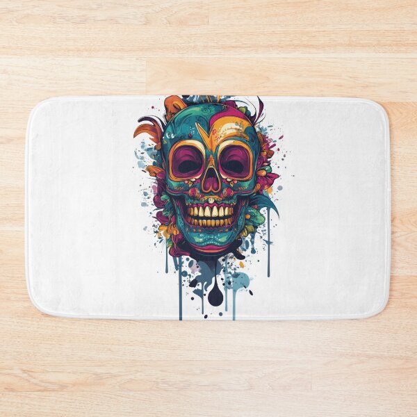 Item preview, Vibrant skull art for festivity designed and sold by anytka.