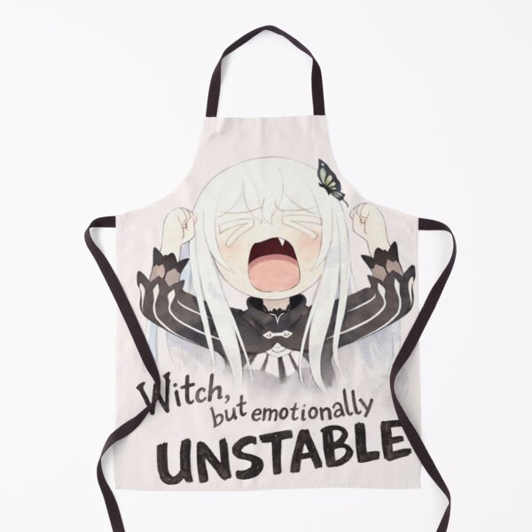 Item preview, Witch, but Emotionally UNSTABLE – Cute Anime Witch Meme Sticker designed and sold by GorilaStudio.