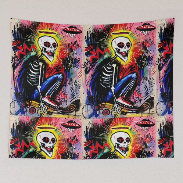 Item preview, GraffitX skateboard Chaos Oracle – Abstract Street Surreal Portrait Art designed and sold by Blackcanvas444.