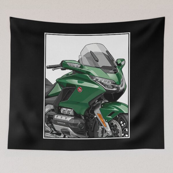 Item preview, Honda Goldwing Close-Up Touring Motorcycle Detailed Illustration designed and sold by enzoade.