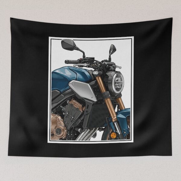 Item preview, Honda CBR 650 R Blue Close-Up Motorcycle Artwork designed and sold by enzoade.