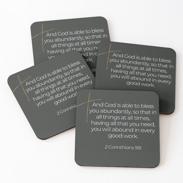 Item preview, Bible Verse 2 Corinthians 9:8 designed and sold by TonsPOD.