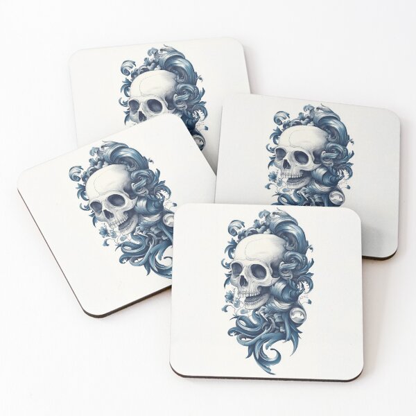 Item preview, Artwork of a skull with wave design designed and sold by anytka.