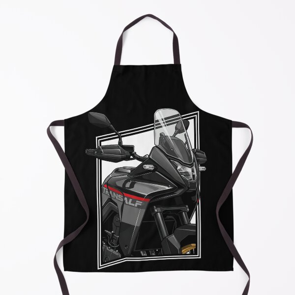 Item preview, Honda Transalp Black Close-Up Adventure Motorcycle Illustration designed and sold by enzoade.