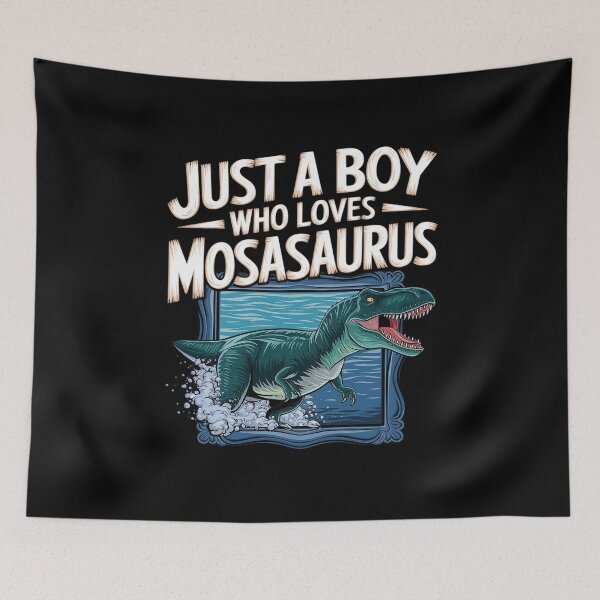 Item preview, Just A Boy Who Loves Mosasaurus Dinosaur  designed and sold by AquaKiev.