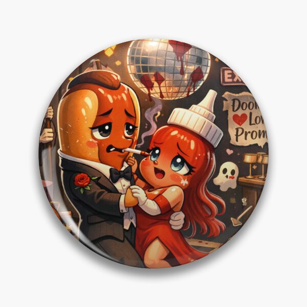 Item preview, Doomed Lovers Prom – Dark Romance Illustration designed and sold by ComedyInkFactor.