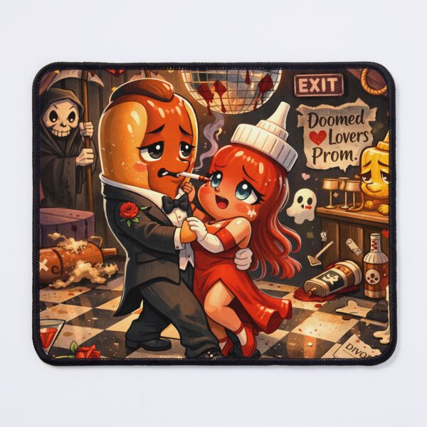 Item preview, Doomed Lovers Prom – Dark Romance Illustration designed and sold by ComedyInkFactor.