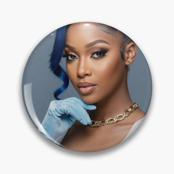 Item preview, Black woman with blue hair designed and sold by BenCoStyle.
