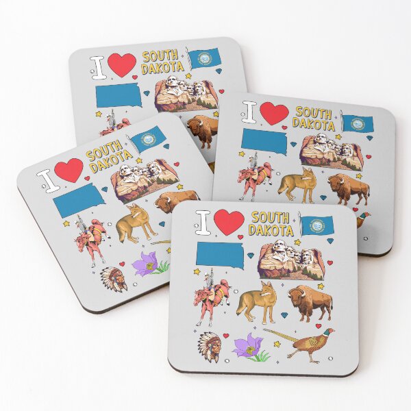 Item preview, I Love South Dakota - Mount Rushmore & Wild State Heritage designed and sold by mashmosh.