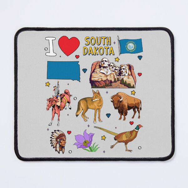 Item preview, I Love South Dakota - Mount Rushmore & Wild State Heritage designed and sold by mashmosh.