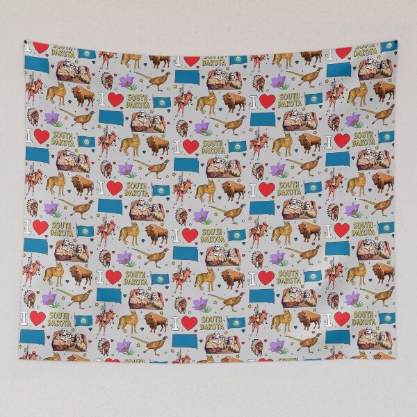 Item preview, I Love South Dakota - Mount Rushmore & Wild State Heritage designed and sold by mashmosh.