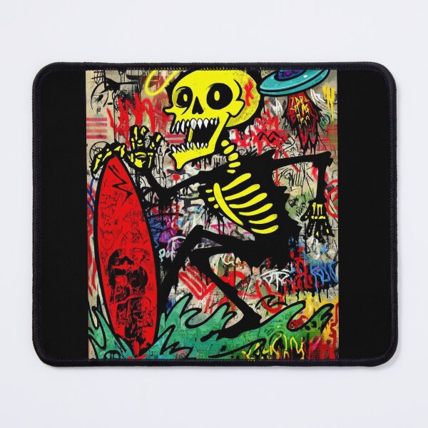 Item preview, GraffitX surfboard Chaos Oracle – Abstract Street Surreal Portrait Art designed and sold by Blackcanvas444.