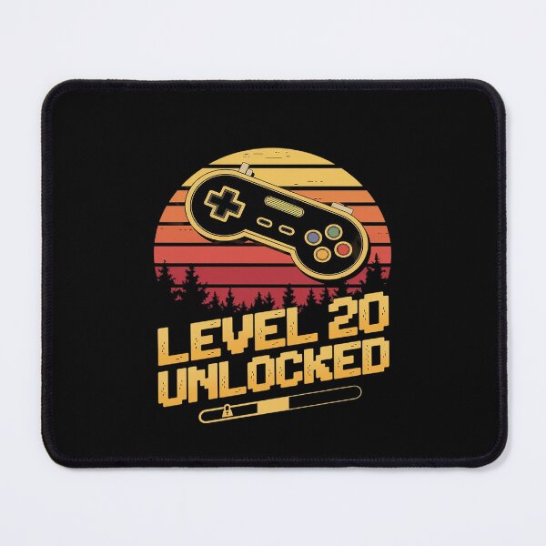 Item preview, Level 20 Unlocked Video Game 20th Birthday designed and sold by MarryIsMonth.