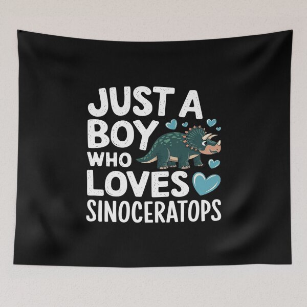 Item preview, Just A Boy Who Loves Sinoceratops Dinosaur Lover  designed and sold by MarkLeedsArt.