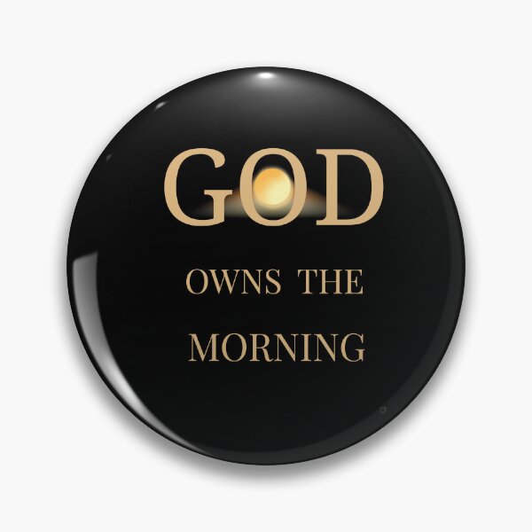 Item preview, God Owns the Morning – Sunburst Faith Design (Black Background) designed and sold by QuietRootStudio.