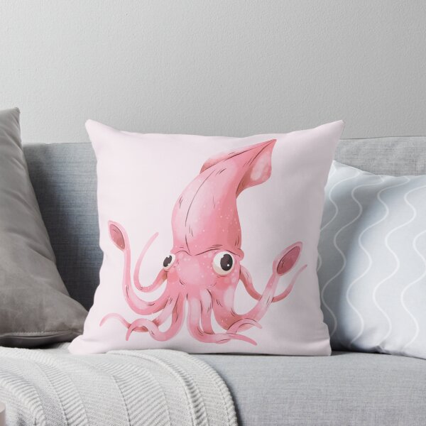 Item preview, Cute Squid Illustration Sea Ocean Creature Art designed and sold by Retr0Tshirts.