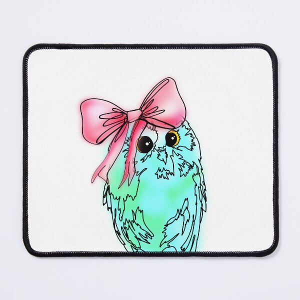 Item preview, Green Blue Owl Wearing Bow hat – animalzinhats designed and sold by Ashley’sAnimalz.