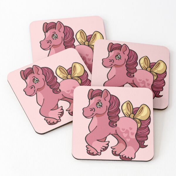 Item preview, Pretty Pink Pony Yellow Bow - Vintage Look - Valentine designed and sold by BumbleBites.
