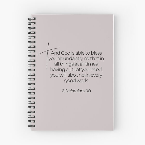 Item preview, Bible Verse 2 Corinthians 9:8 designed and sold by TonsPOD.