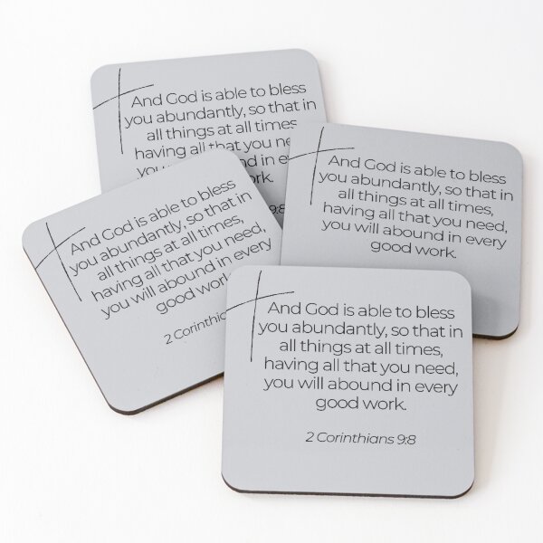 Item preview, Bible Verse 2 Corinthians 9:8 designed and sold by TonsPOD.