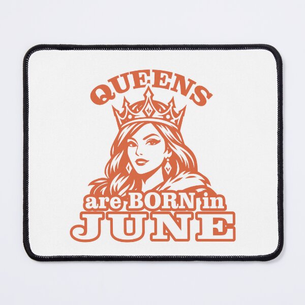 Item preview, Queens Are Born in June – Birthday Queen Crown Illustration designed and sold by TipTop GFX.