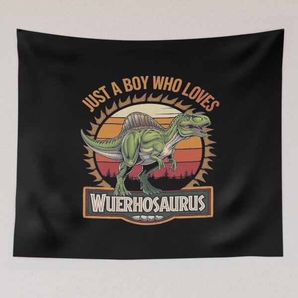 Item preview, Just A Boy Who Loves Wuerhosaurus Dinosaur Prehistoric  designed and sold by MarkLeedsArt.