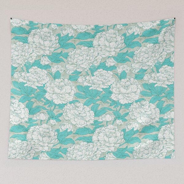 Item preview, Transformative Teal Botanical Bliss designed and sold by Ewa Miller.