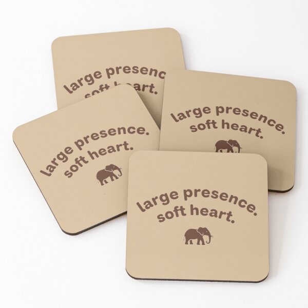 Item preview, Large Presence Soft Heart Elephant Sticker designed and sold by SavannaStrikes.