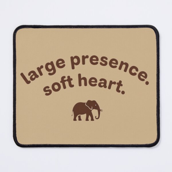 Item preview, Large Presence Soft Heart Elephant Sticker designed and sold by SavannaStrikes.
