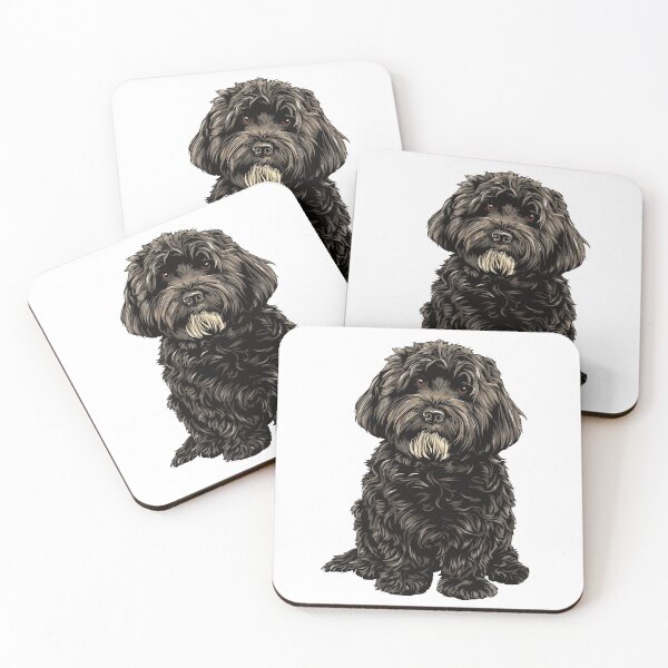 Item preview, Black Havanese Dog Illustration designed and sold by whyitsme.