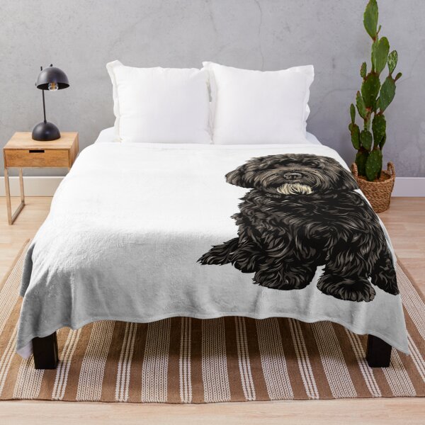 Item preview, Black Havanese Dog Illustration designed and sold by whyitsme.