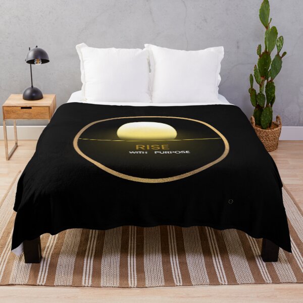 Item preview, RISE WITH PURPOSE – Inspirational Sunrise Wall Art designed and sold by QuietRootStudio.